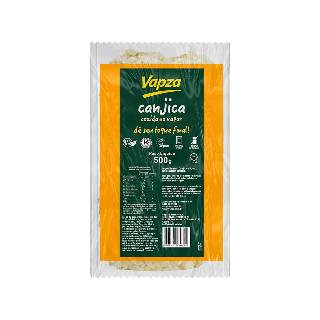 Canjica Vapza 500g