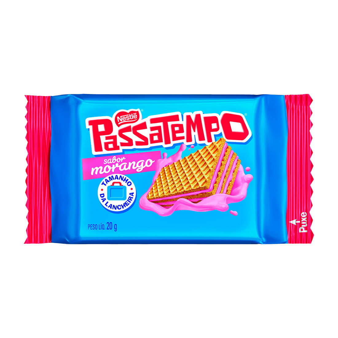Biscoito Wafer Morango Passatempo 20g