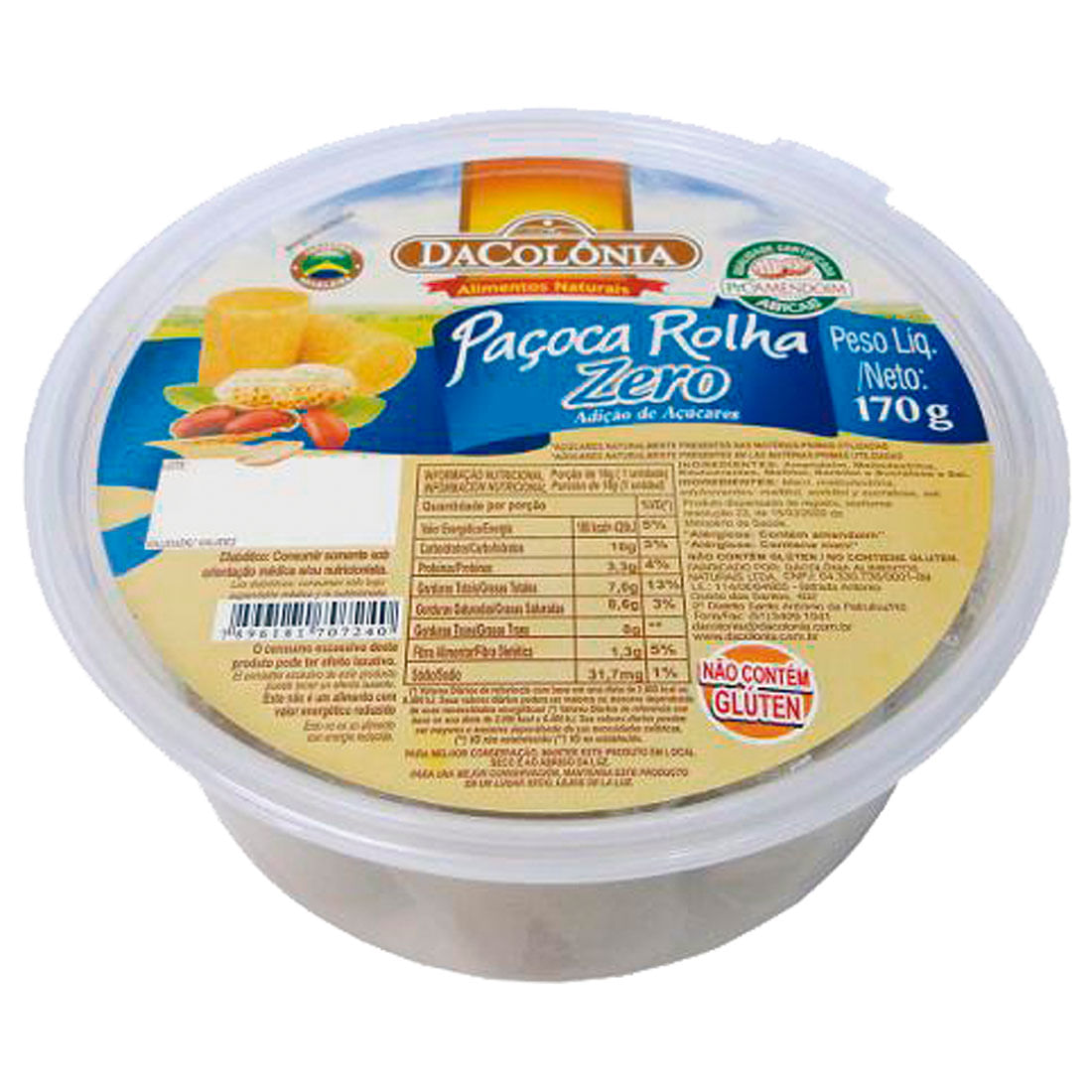 Paçoca Dacolonia 170g Light