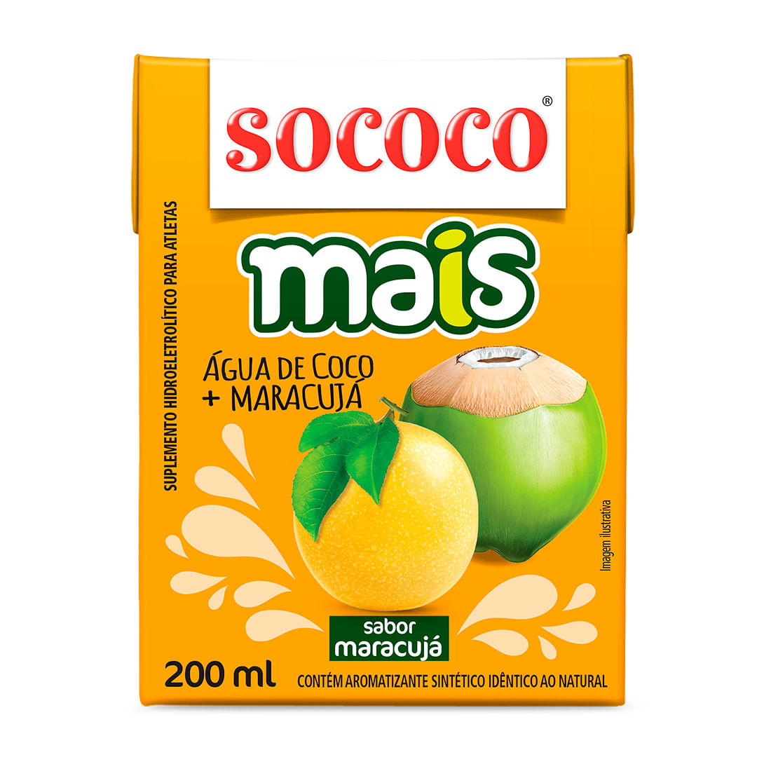 Água Coco Sococo 200ml Maracuja