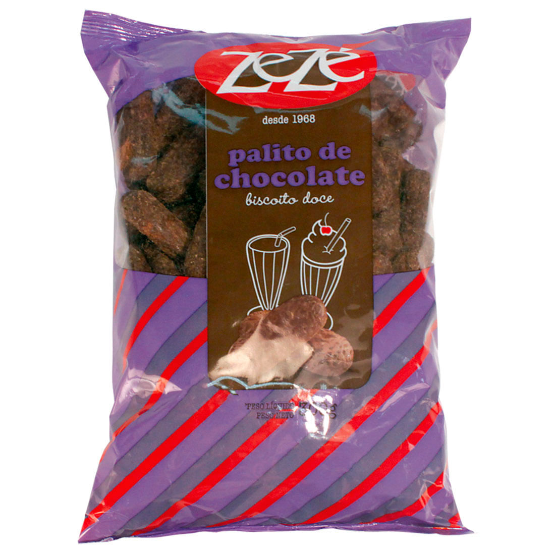 Biscoito Zezé 300g Palito De Chocolate