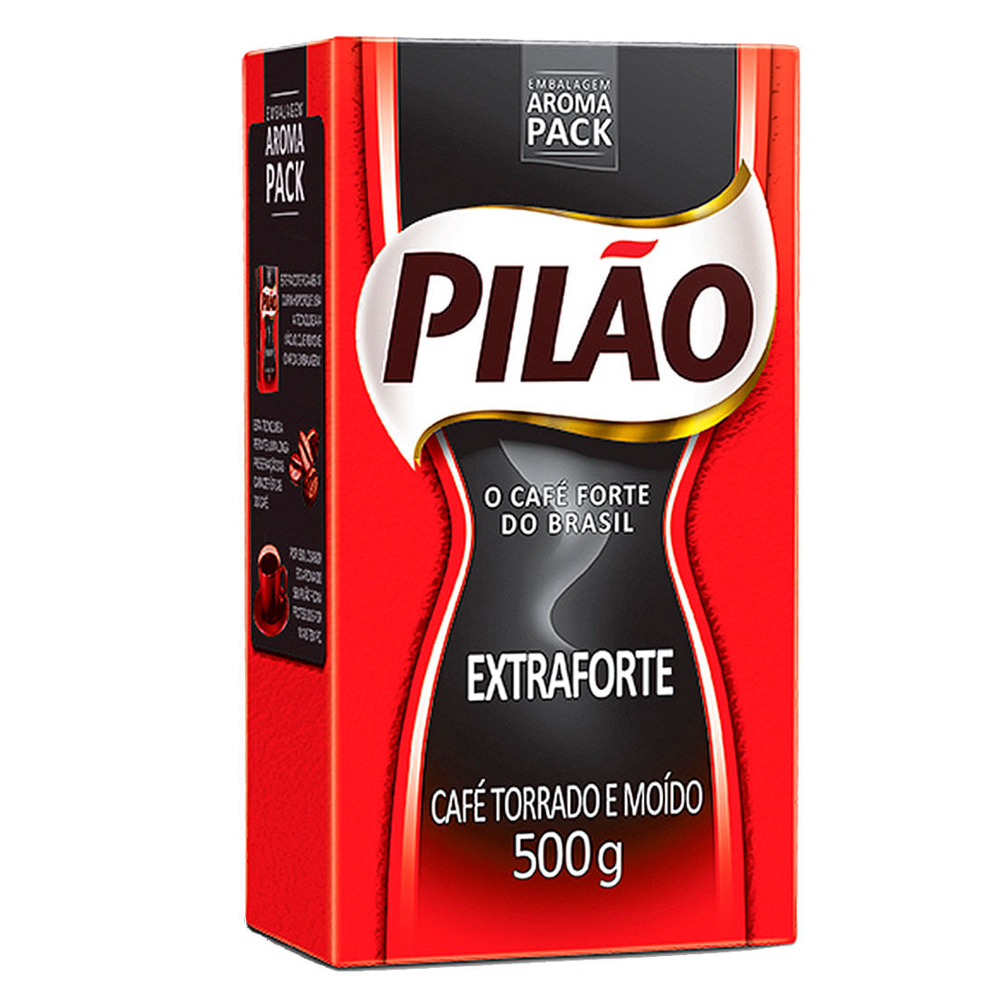 Café Torrado E Moído A Vácuo Extraforte Pilão Pacote 500g