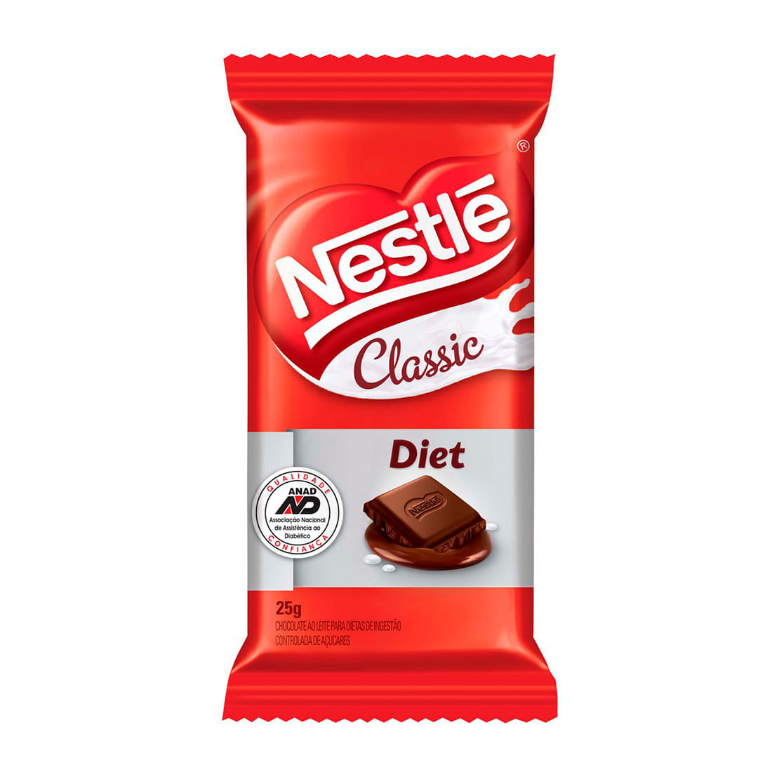 Chocolate Ao Leite Diet Classic 25g