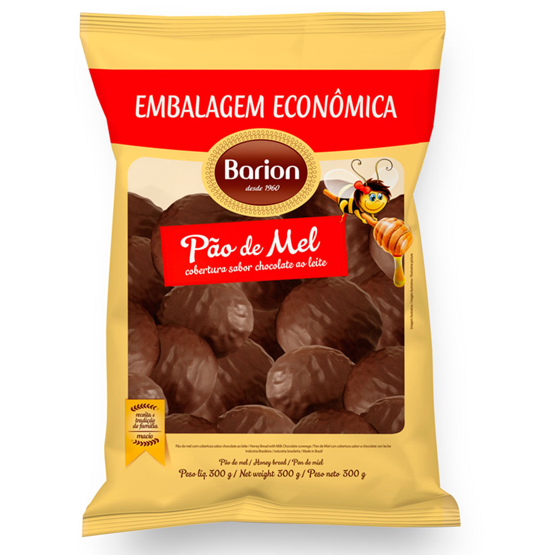 Pão De Mel Barion 300g