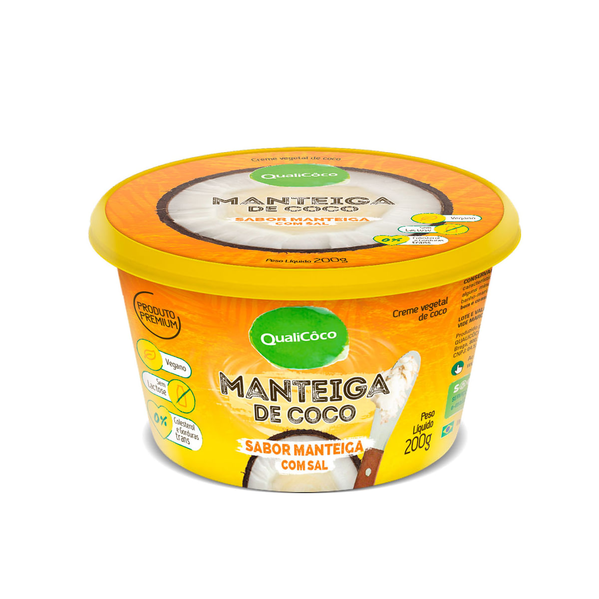 Manteiga Coco Qualicoco 200g C/Sal