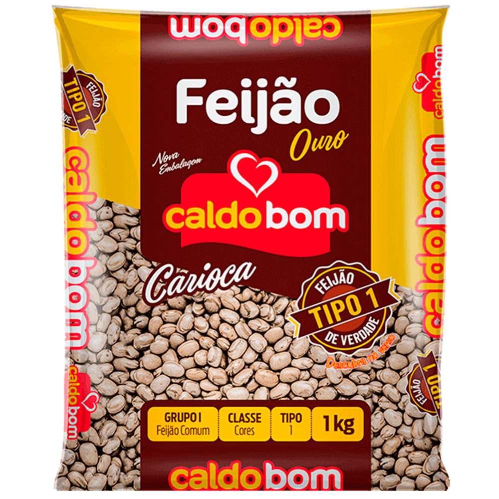 Feijao Carioca Caldo Bom 1kg