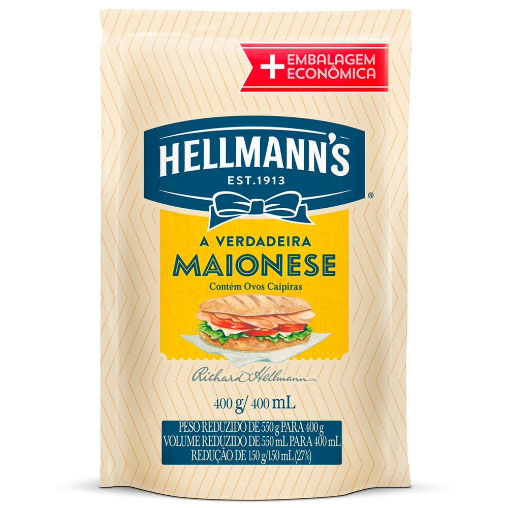 Maionese Hellmanns 400g Sache