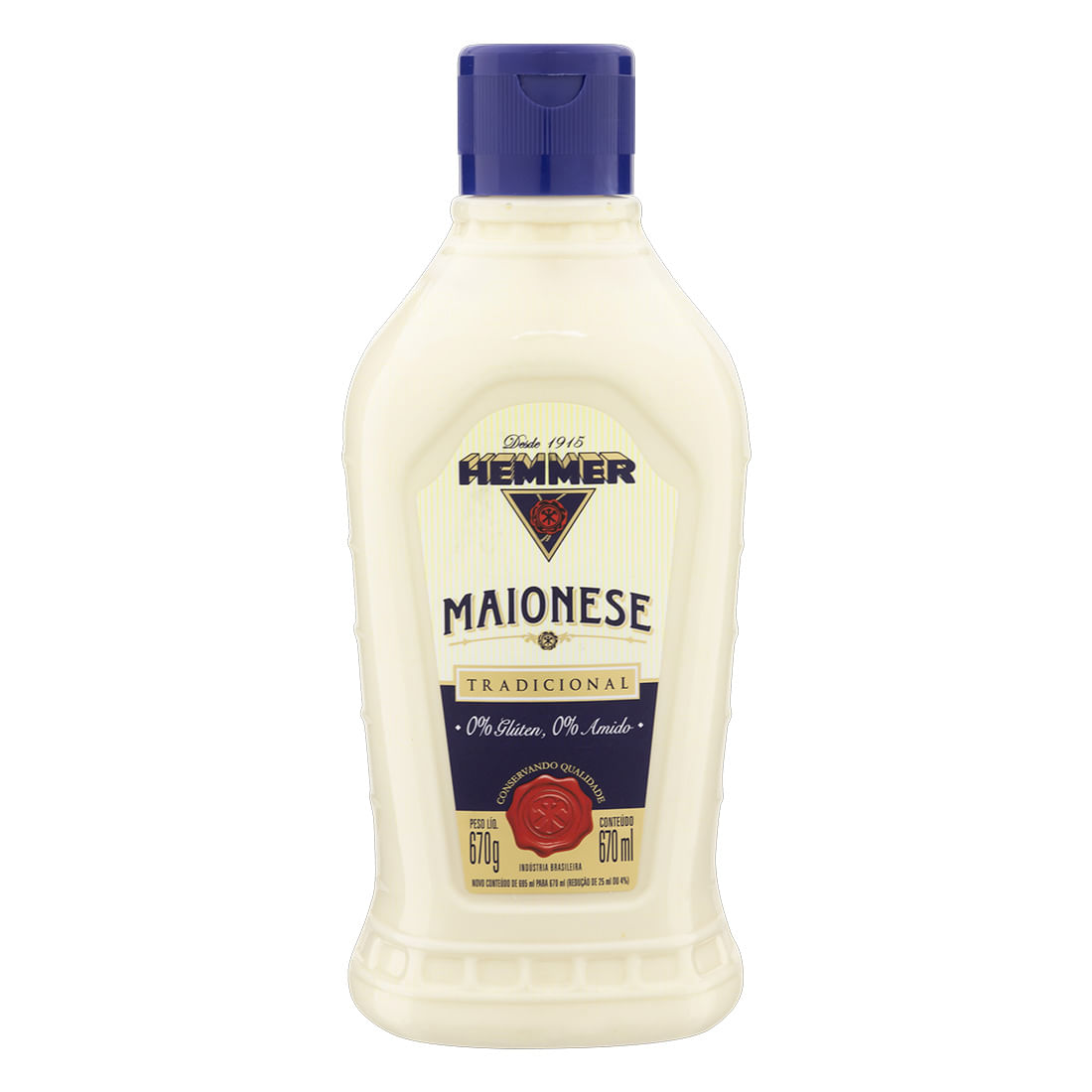 Maionese Hemmer 670g Tradicional Squeeze