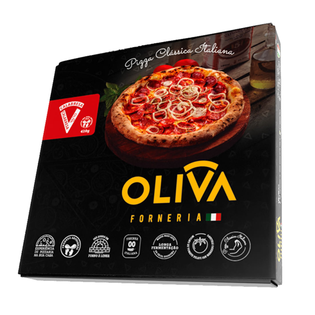 Pizza Oliva 410g Calabresa