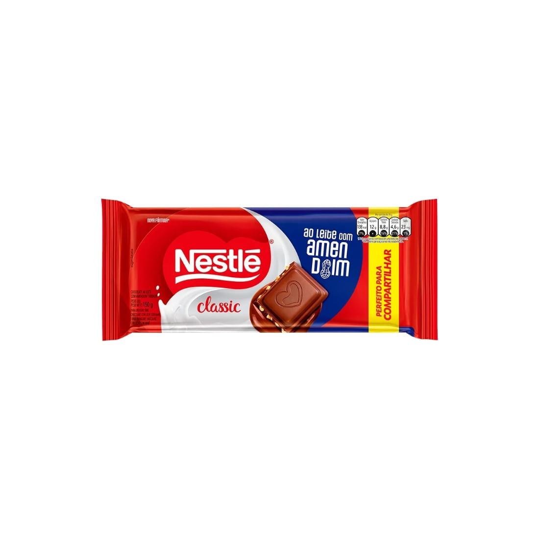 Chocolate Ao Leite Com Amendoim Classic 150g