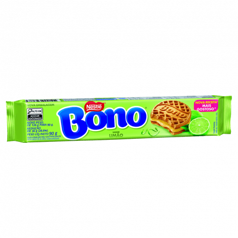 Biscoito Recheado De Limão Bono 90g
