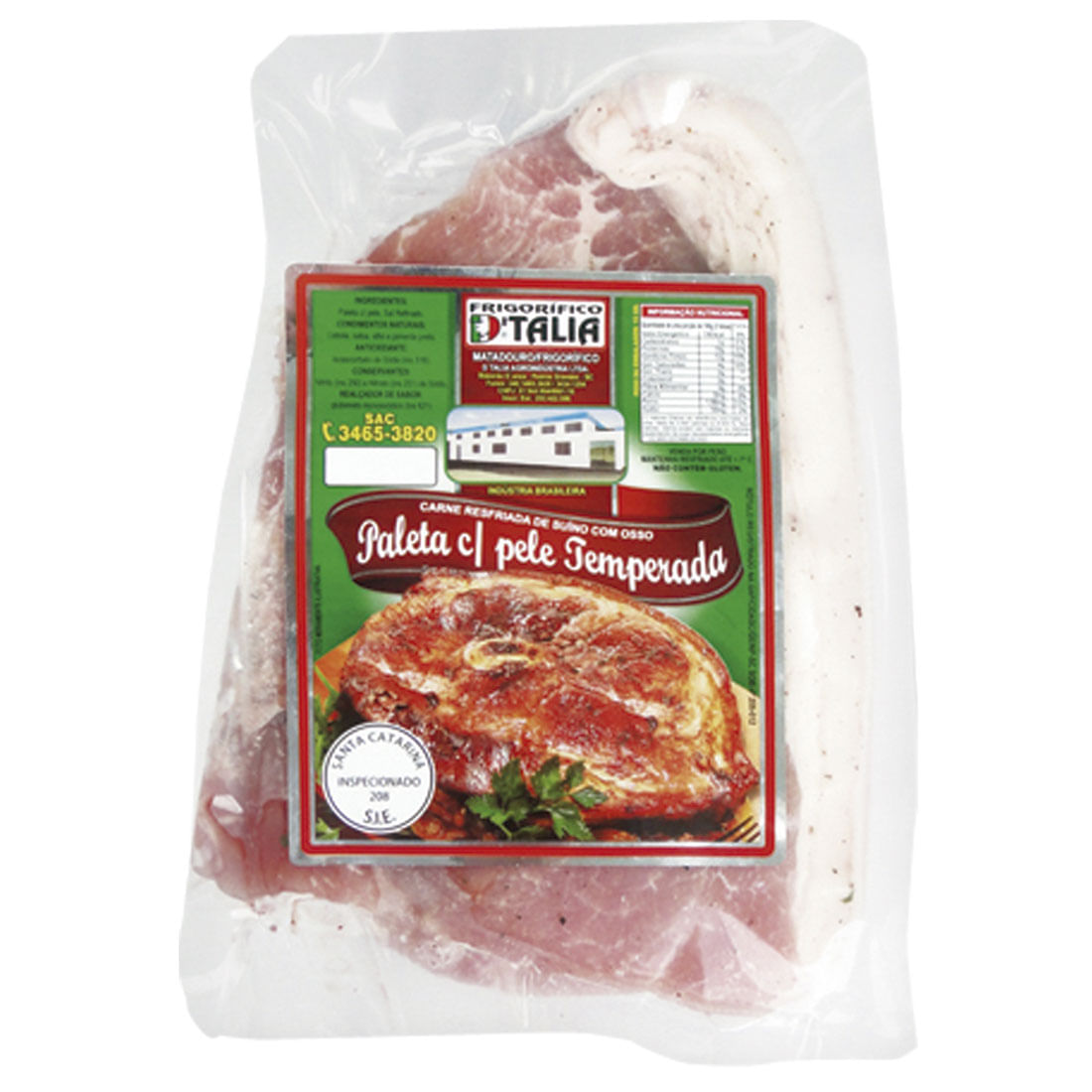 Paleta Temperada Embalagem 0.9kg