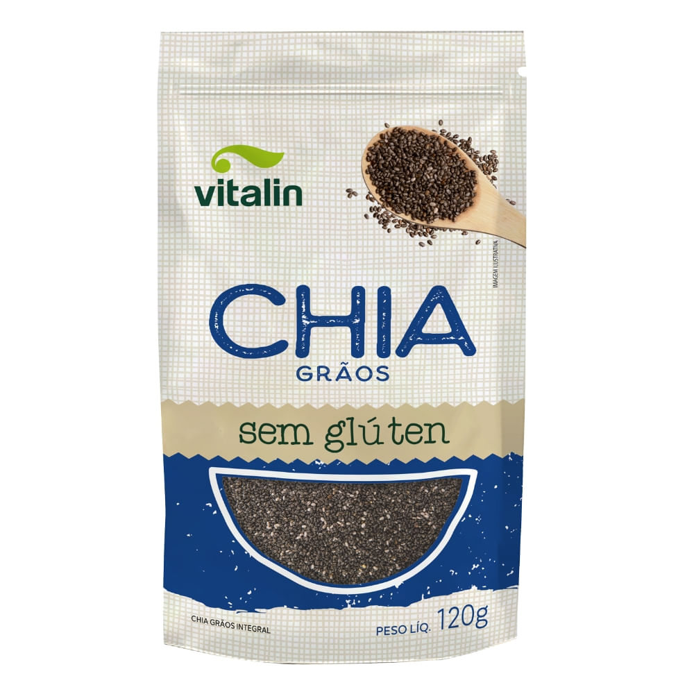 Chia Vitalin 120g Graos S/Gluten