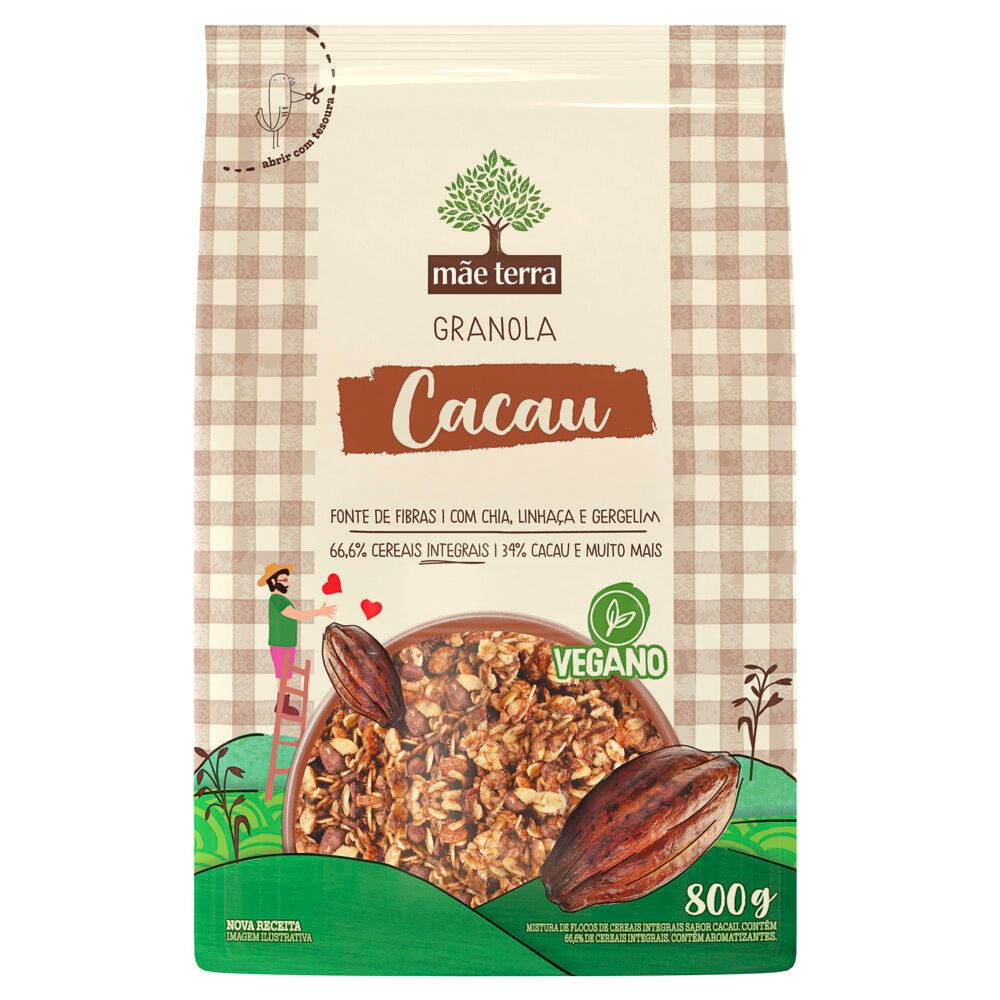 Granola Mãe Terra 800g Cacau Nibs
