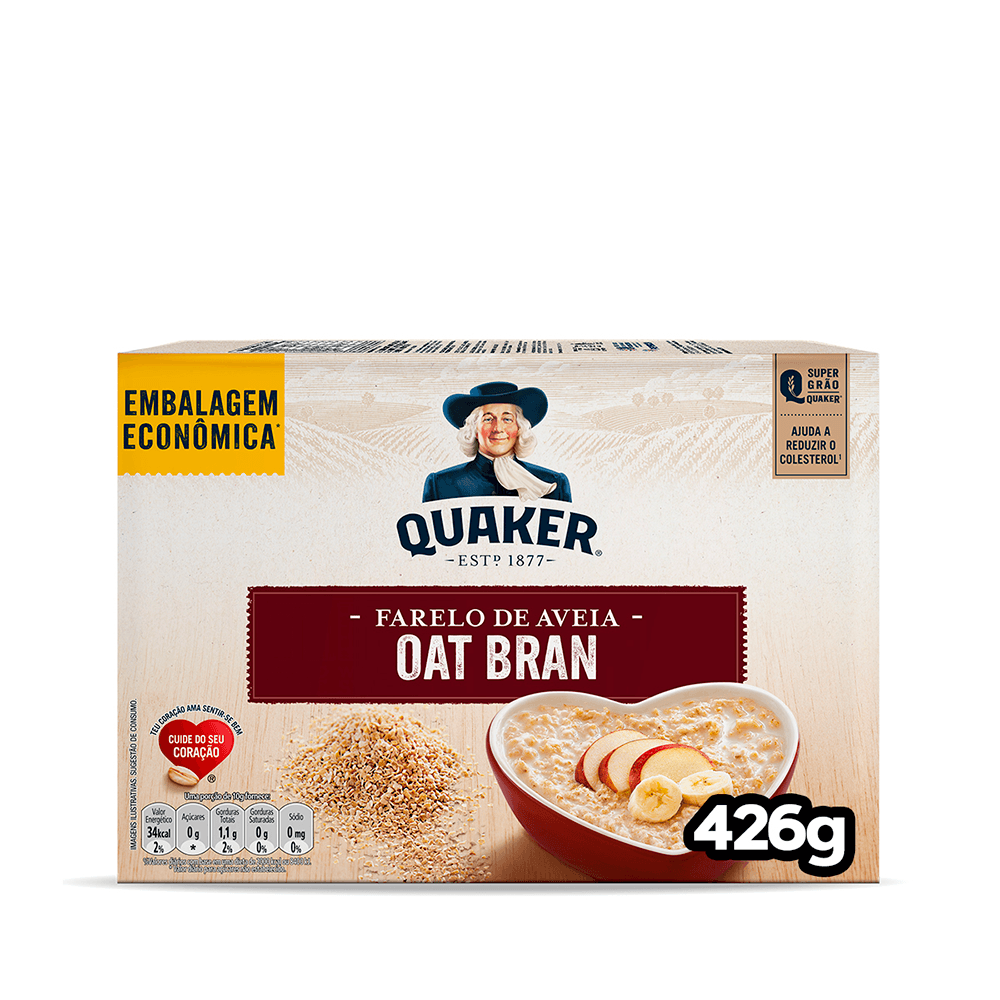 Farelo De Aveia Oat Bran Quaker Caixa 426g