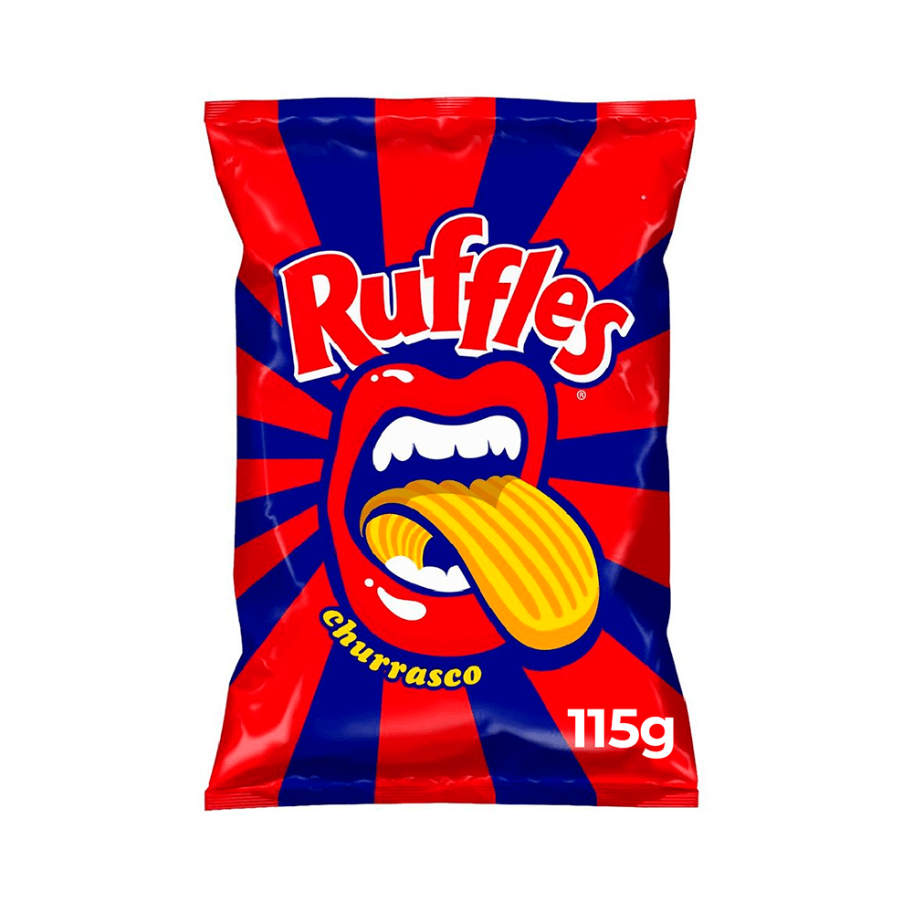 Batata Frita Ondulada Churrasco Elma Chips Ruffles 115g