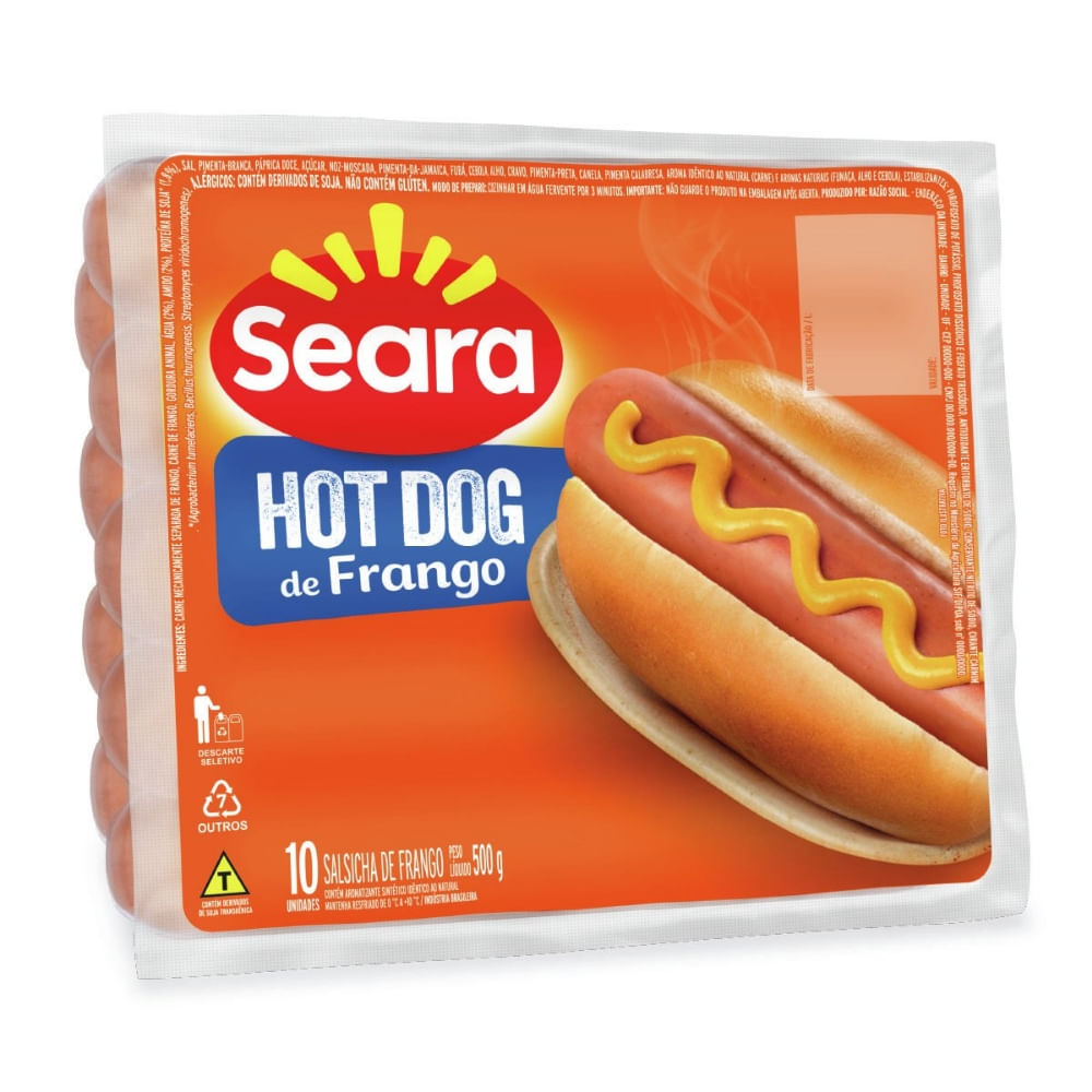 Salsicha De Frango Seara 500g