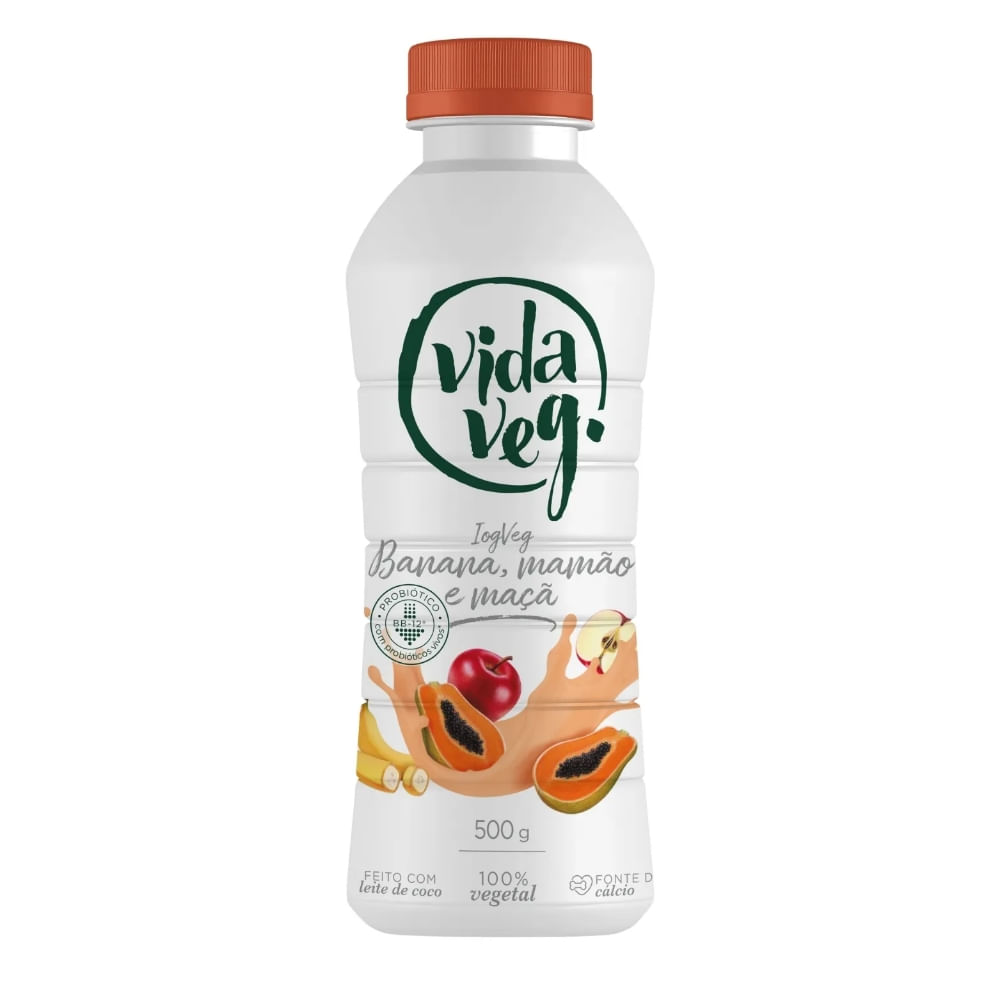 Iogurte Vida Veg 500g Ban/Mam/Maca