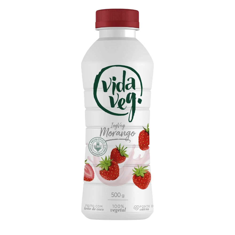 Iogurte Vida Veg 500g Morango