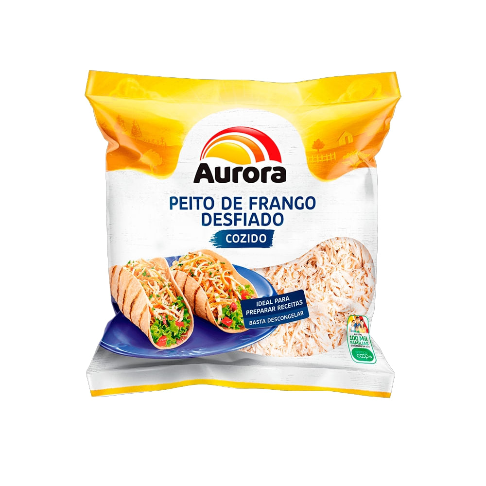 Peito De Frango Desfiado Cozido Aurora 360g