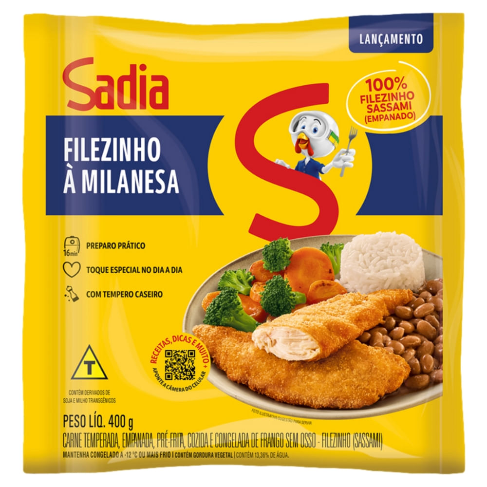 Filezinho Sassami Sadia Empanado 400g