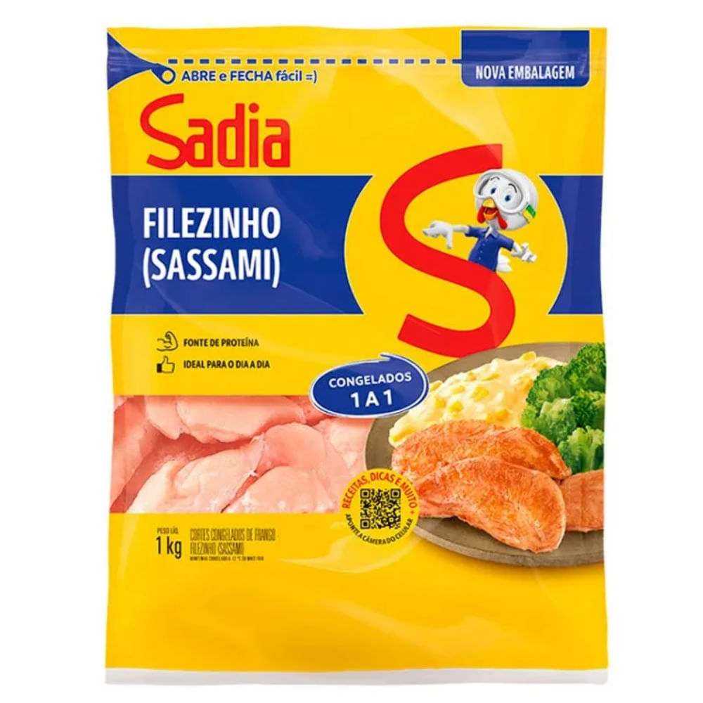 Filezinho Sassami Frango Sadia 1kg Iqf