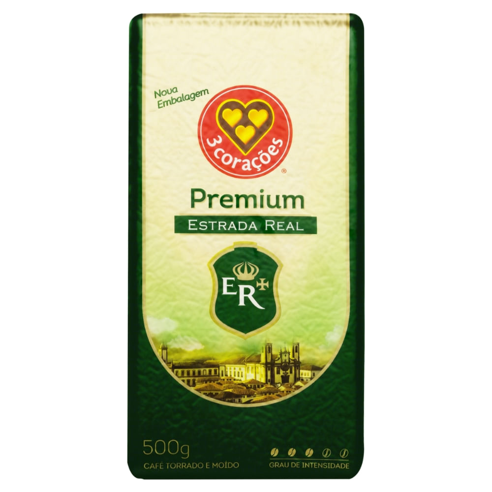 Café Em Pó 3 Corações Estrada Real Vácuo 500g