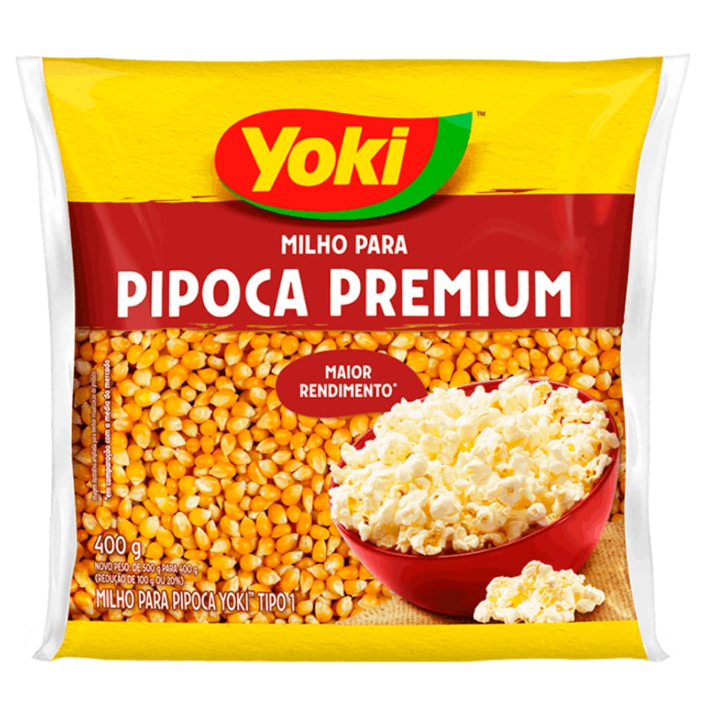 Milho Pipoca Yoki 400g Premium