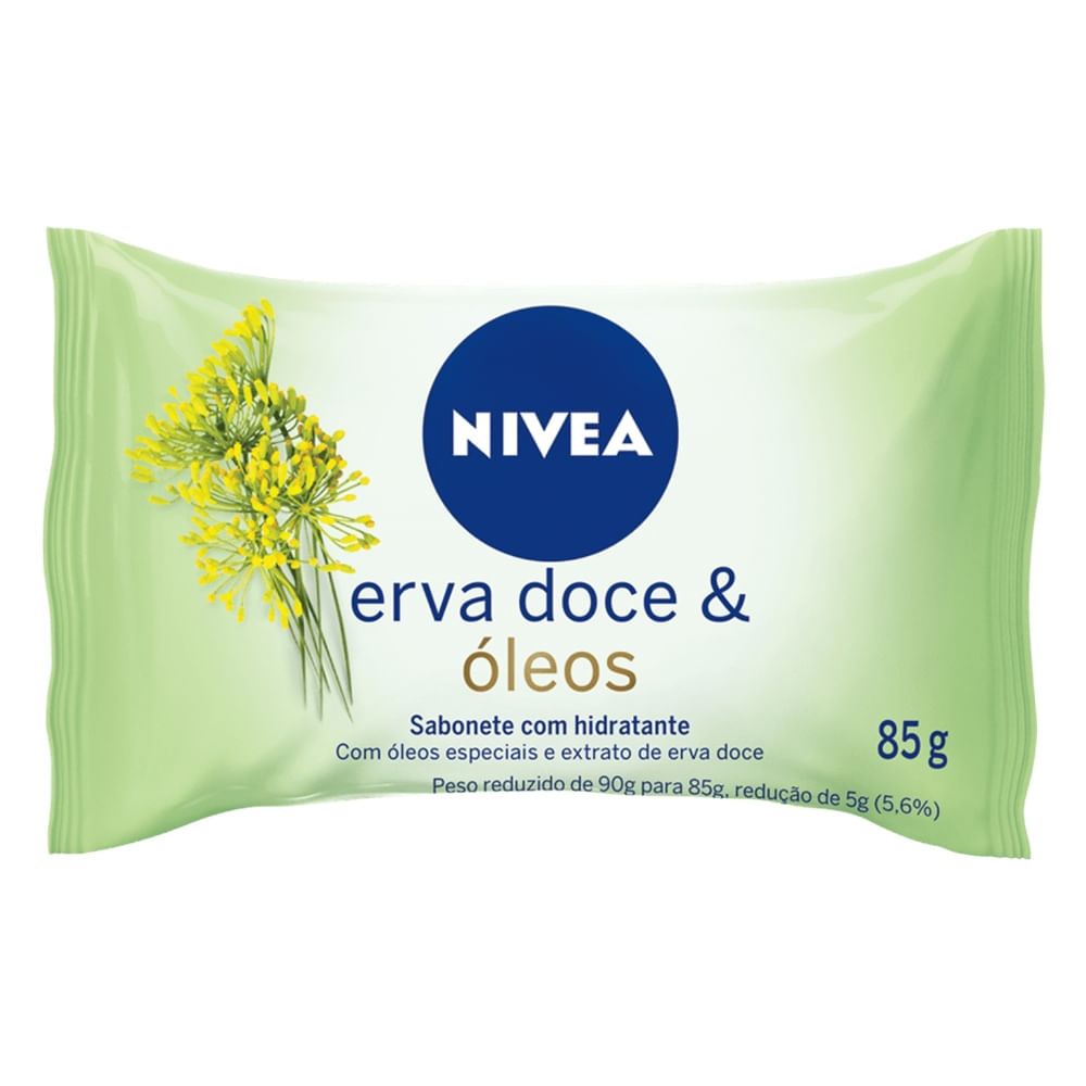 Nivea Sabonete Em Barra Erva Doce & Óleos 85g