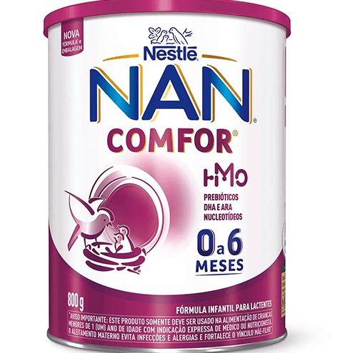 Fórmula Infantil Nan Comfor Hmo De 0 A 6 Meses 800g