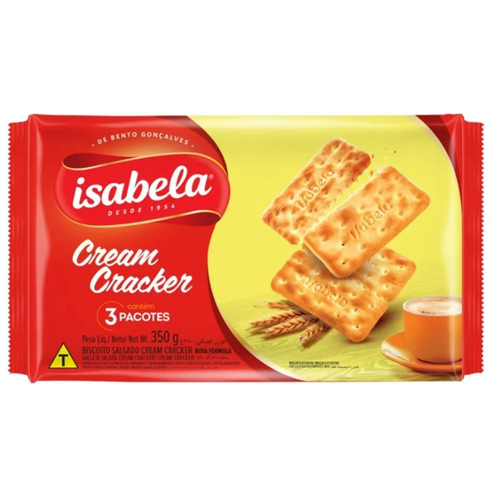 Biscoito Cream Cracker Isabela 350g