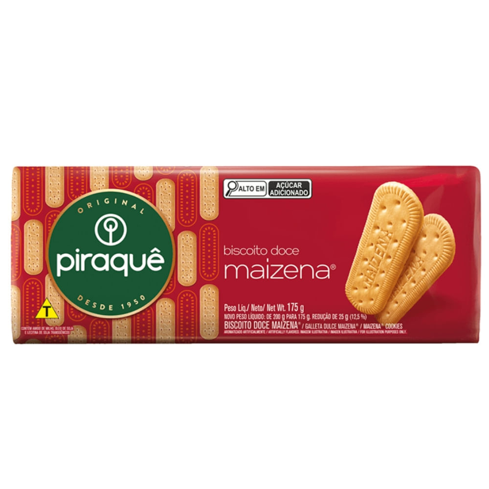 Biscoito Maizena Piraquê 175g