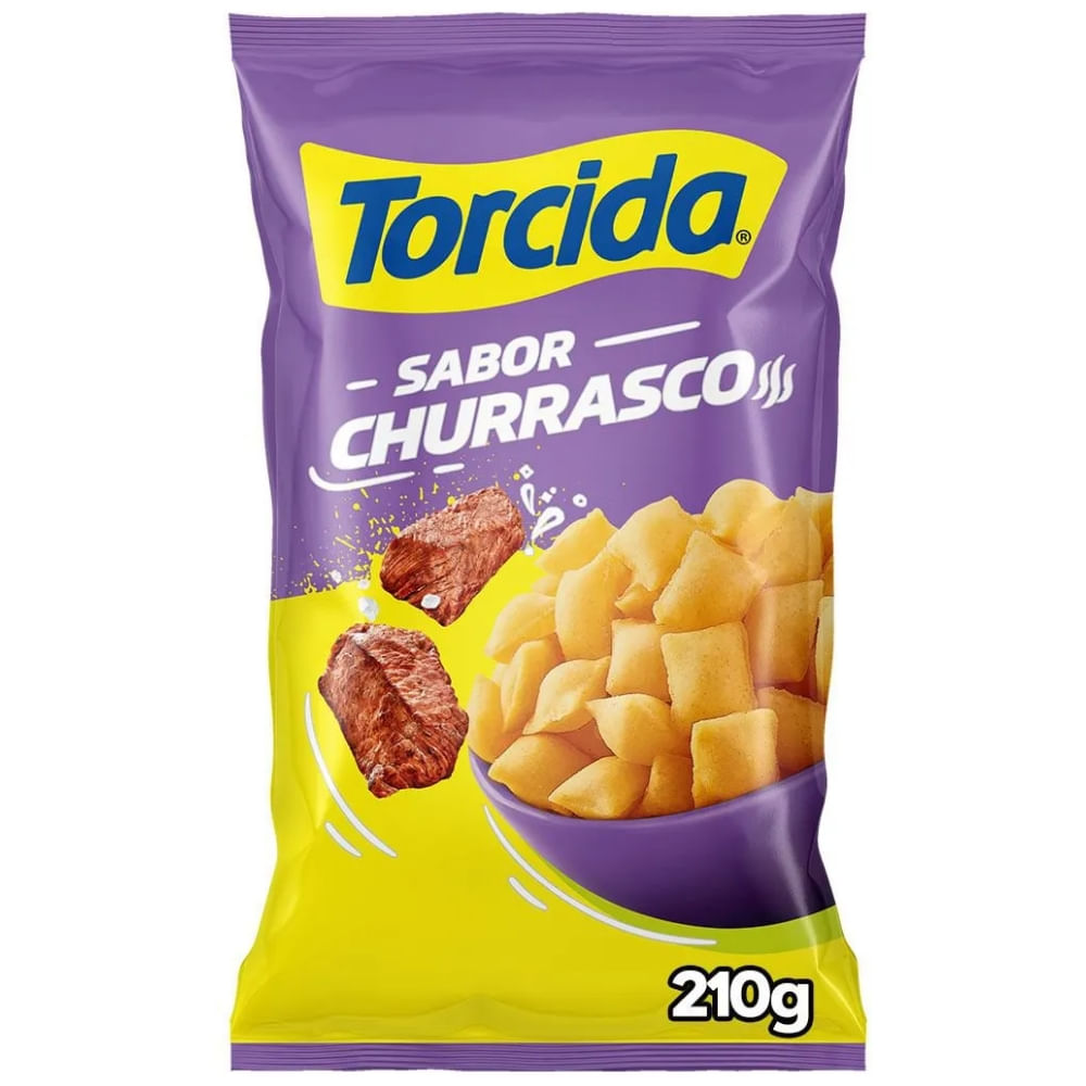 Salgadinho Churrasco Torcida 210g