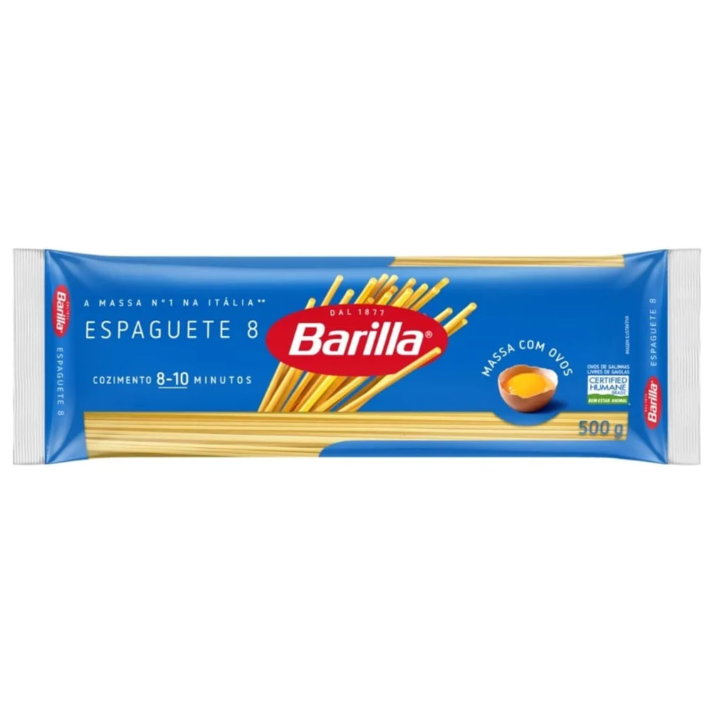 Macarrão Barilla Espaguete 8 Com Ovos 500g