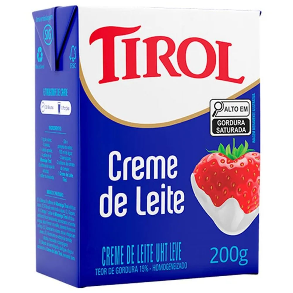Creme De Leite Tirol 200g