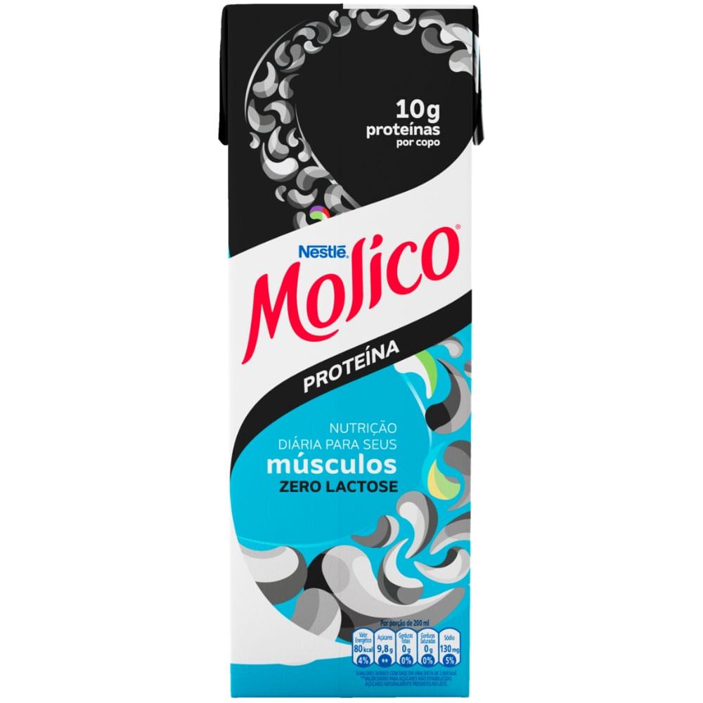Leite Desnatado Molico +Proteína Zero Lactose 1l