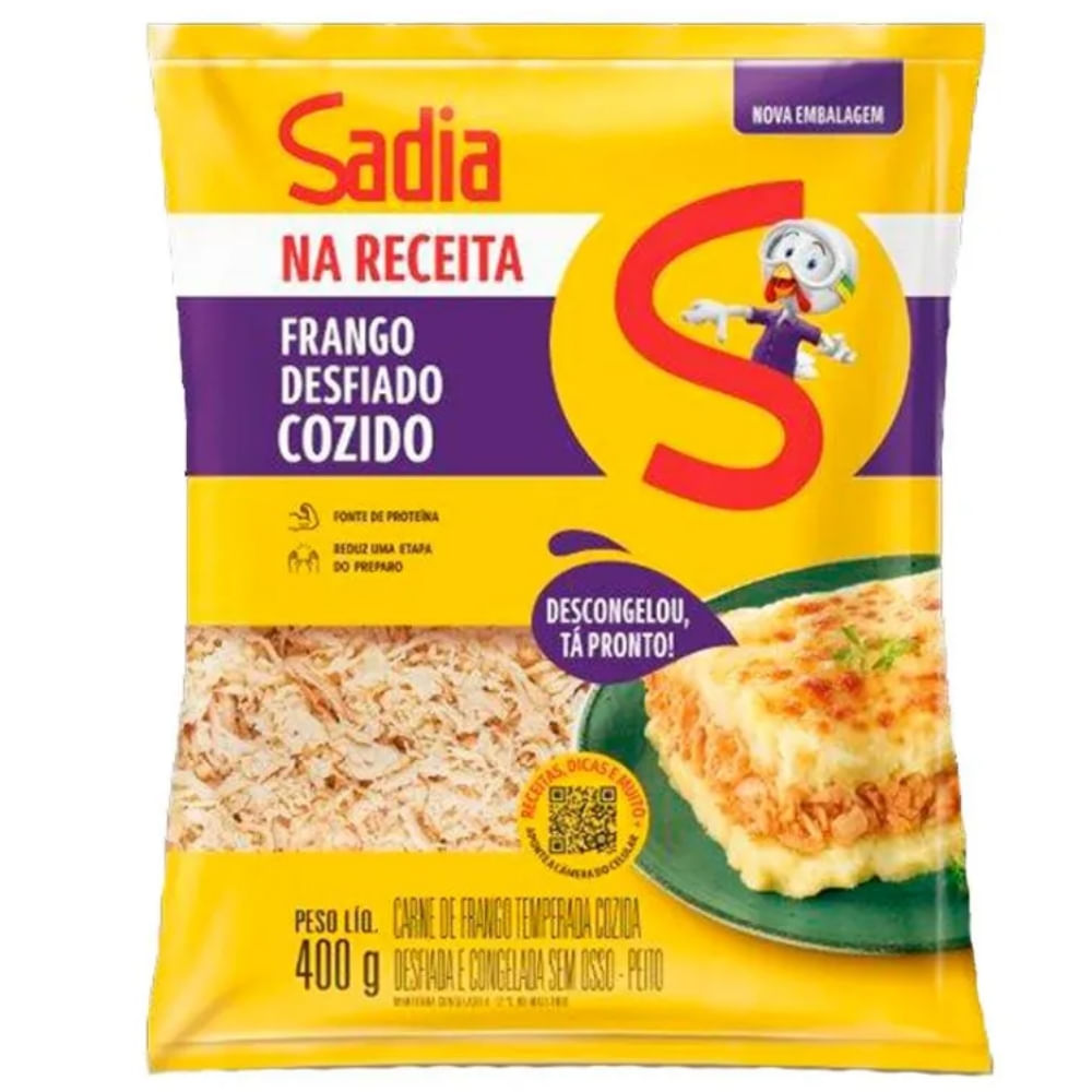 Peito De Frango Desfiado Cozido Sadia 400g