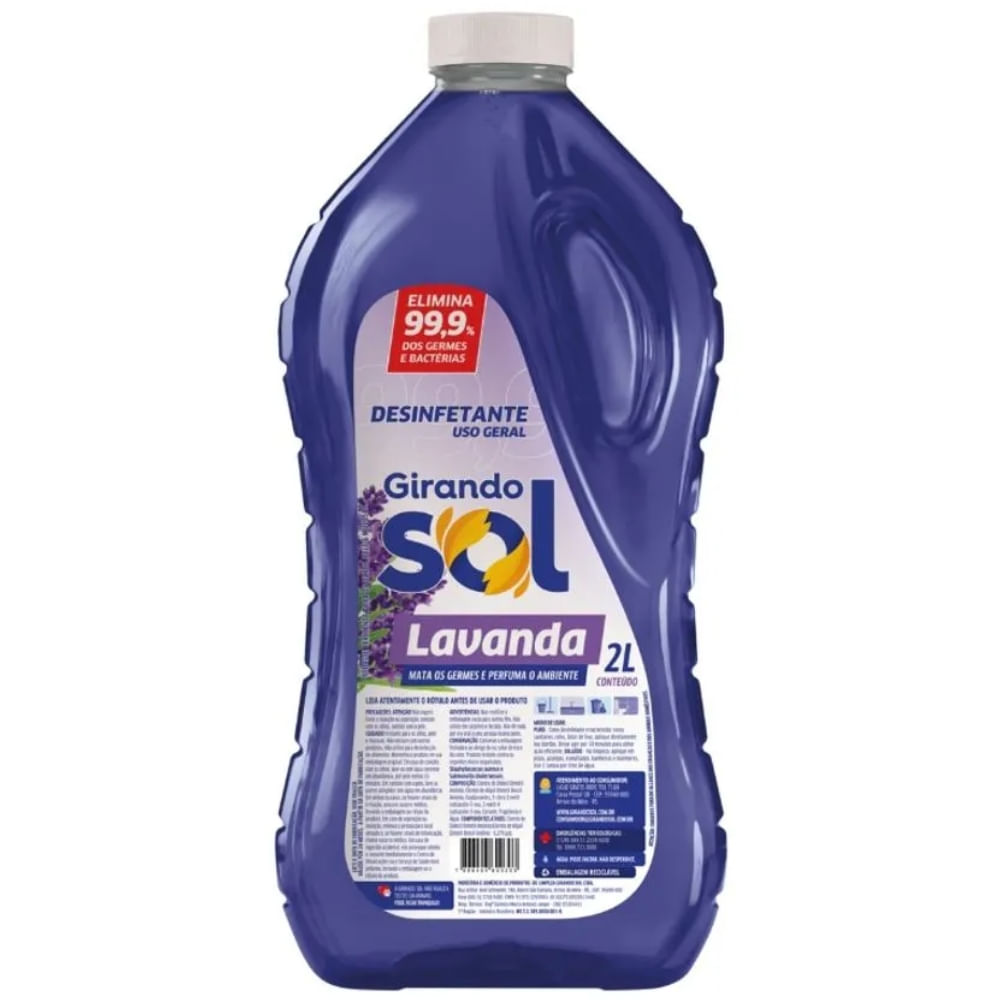 Desinfetante Girando Sol Lavanda 2 Litros