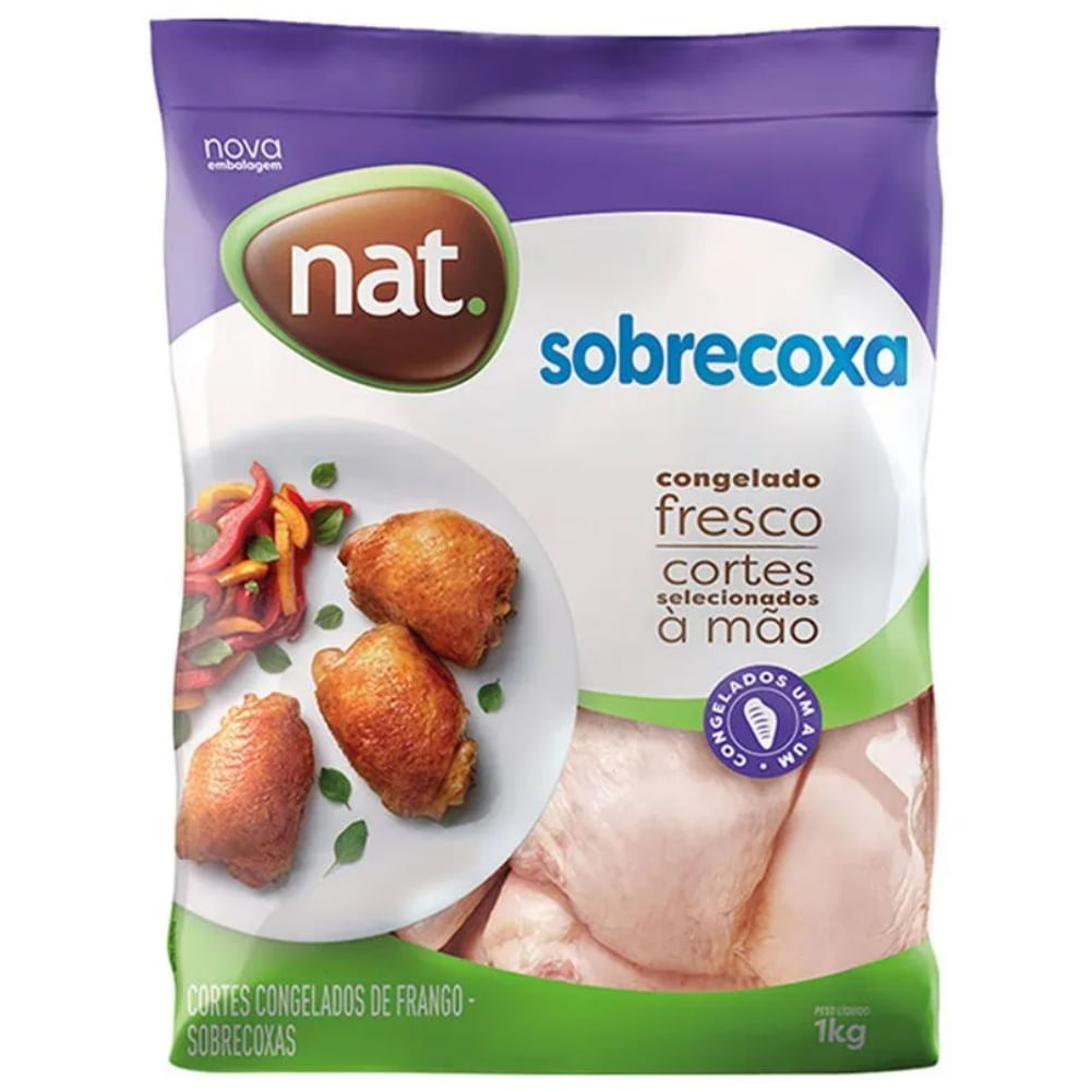 Sobrecoxa De Frango Nat 1kg Iqf