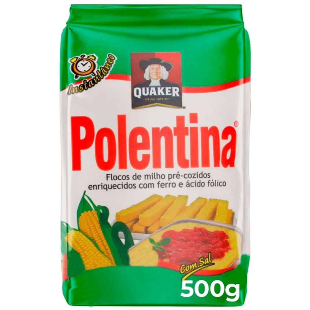 Flocos De Milho Pré-Cozido Quaker Polentina 500g