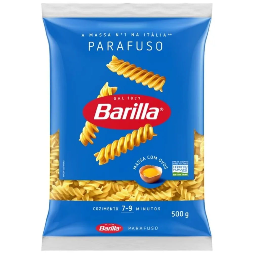 Macarrão Barilla Parafuso Com Ovos 500g