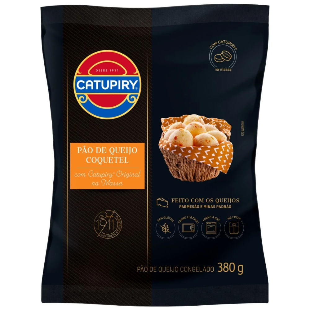 Pão De Queijo Congelado Coquetel Catupiry 380g