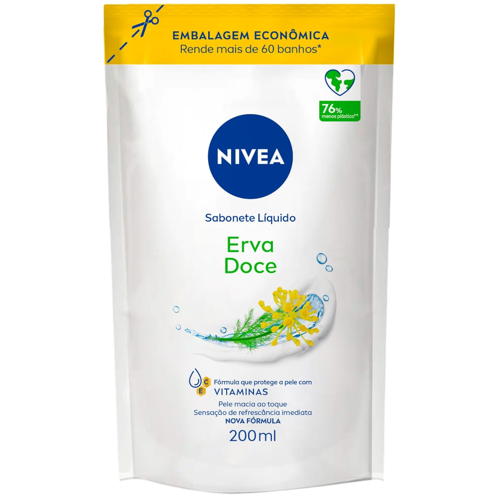 Nivea Sabonete Líquido Refil Erva Doce 200ml