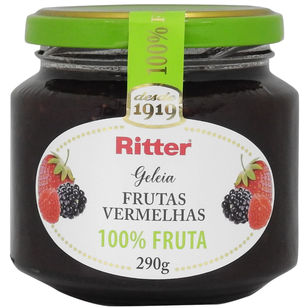 Geleia Ritter Frutas Vermelhas 100% Fruta 290g