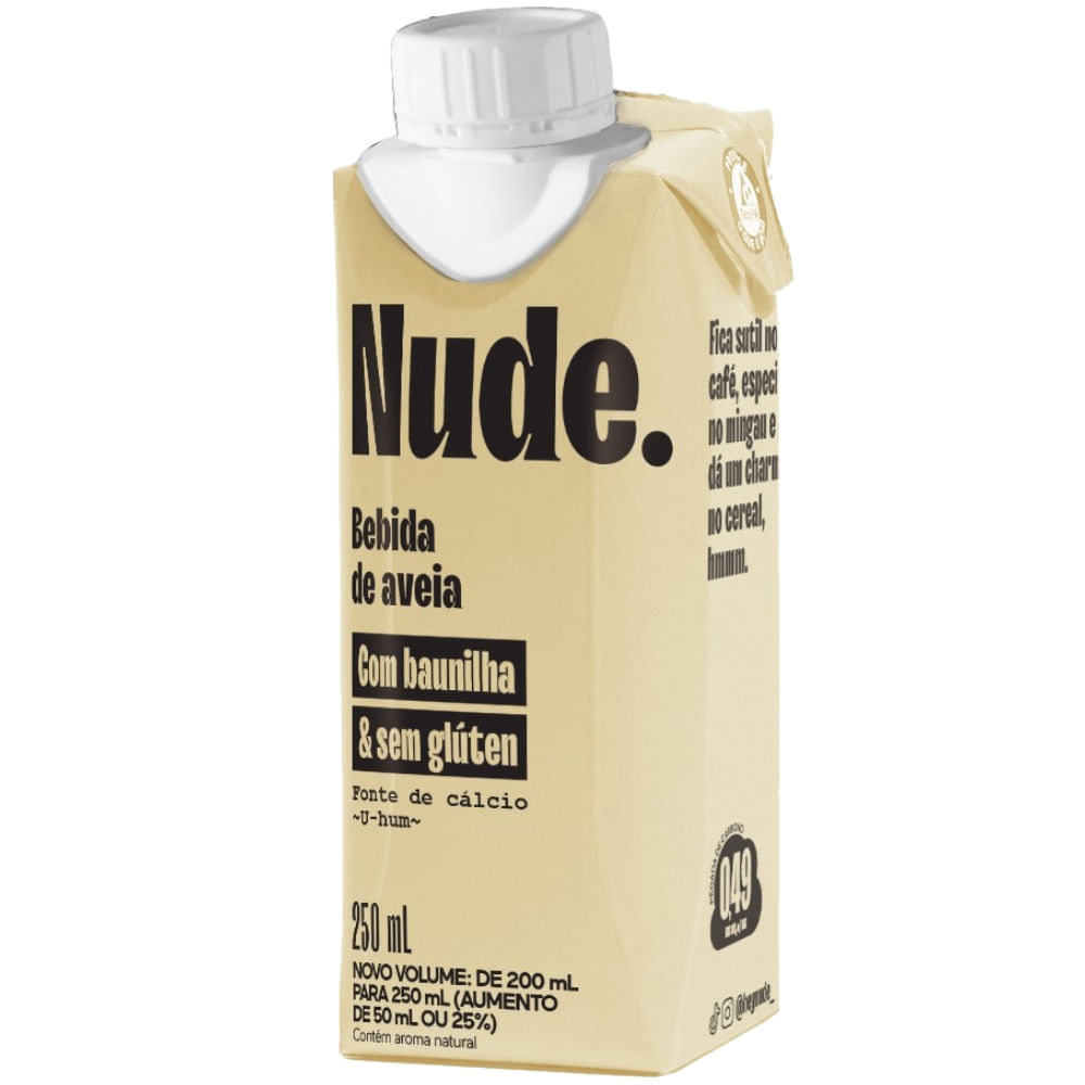 Bebida Aveia Nude 250ml Baunilha S/Glu