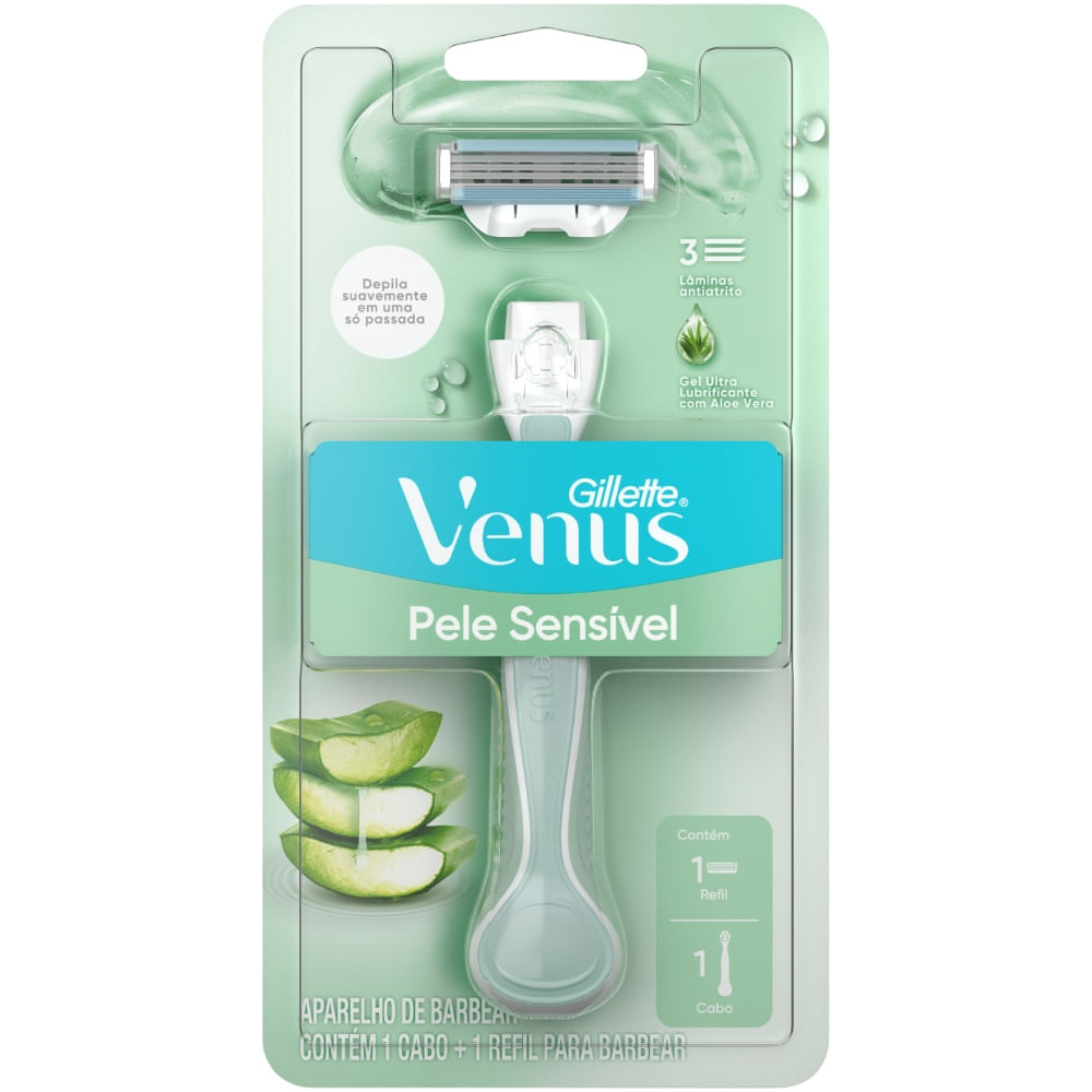 Aparelho Para Depilar Gillette Venus Pele Sensível