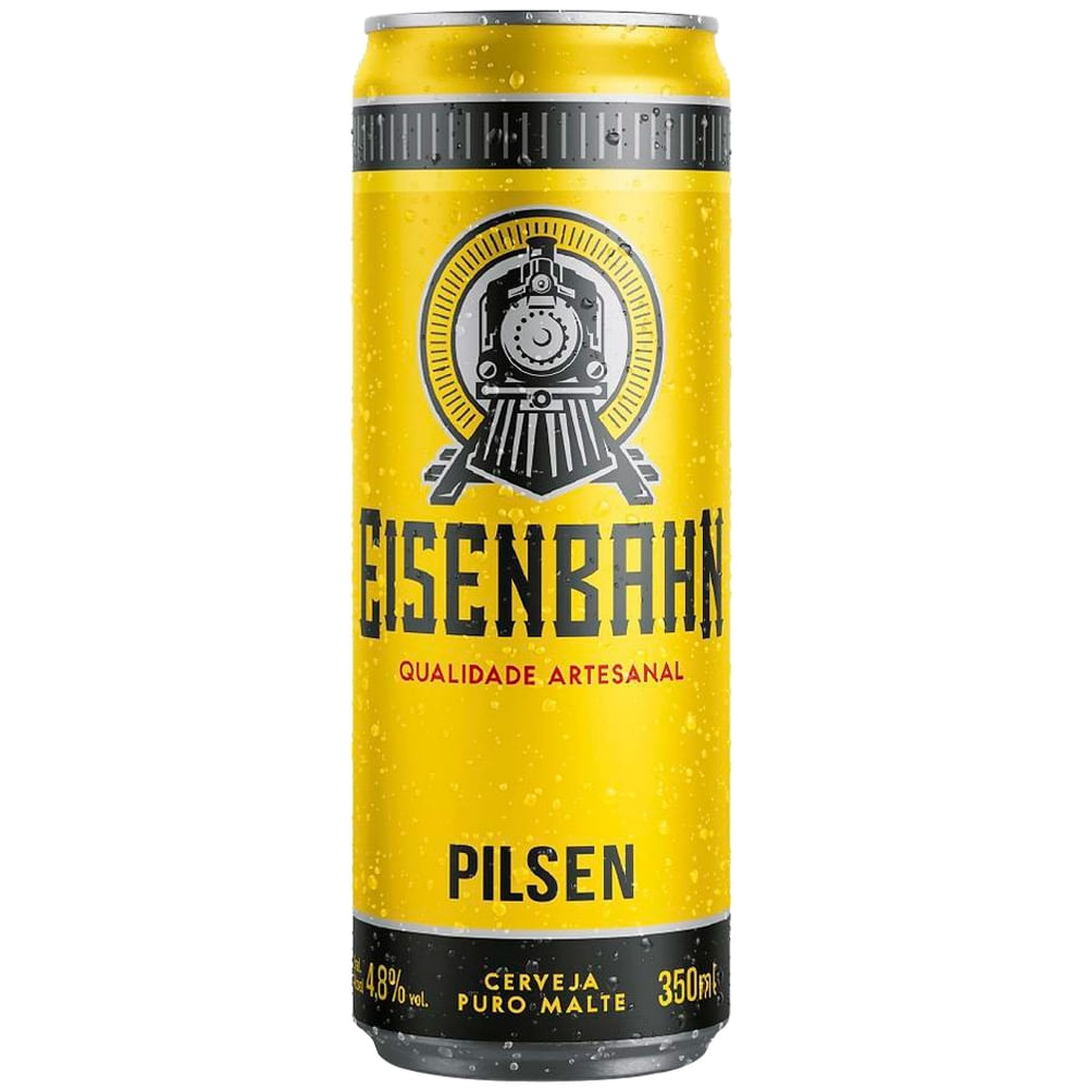 Cerveja Pilsen Puro Malte Eisenbahn Lata 350ml