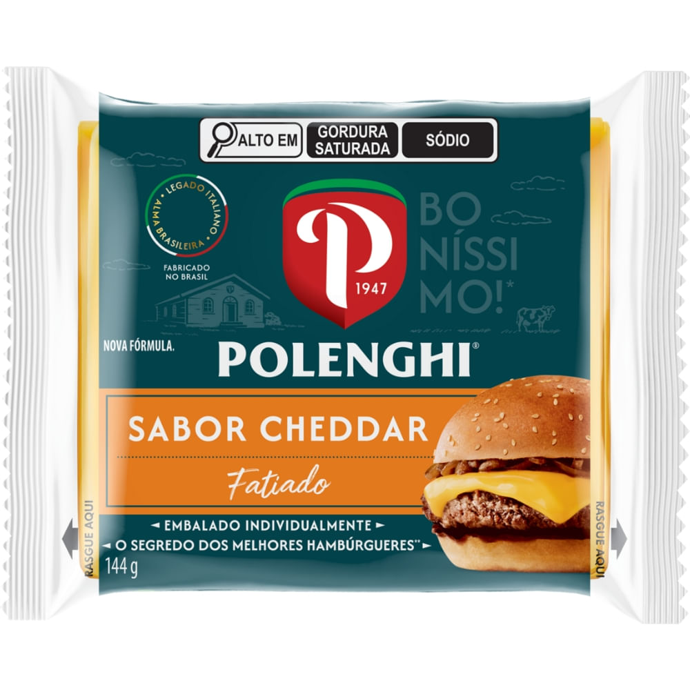 Queijo Cheddar Polenghi Sand 144g