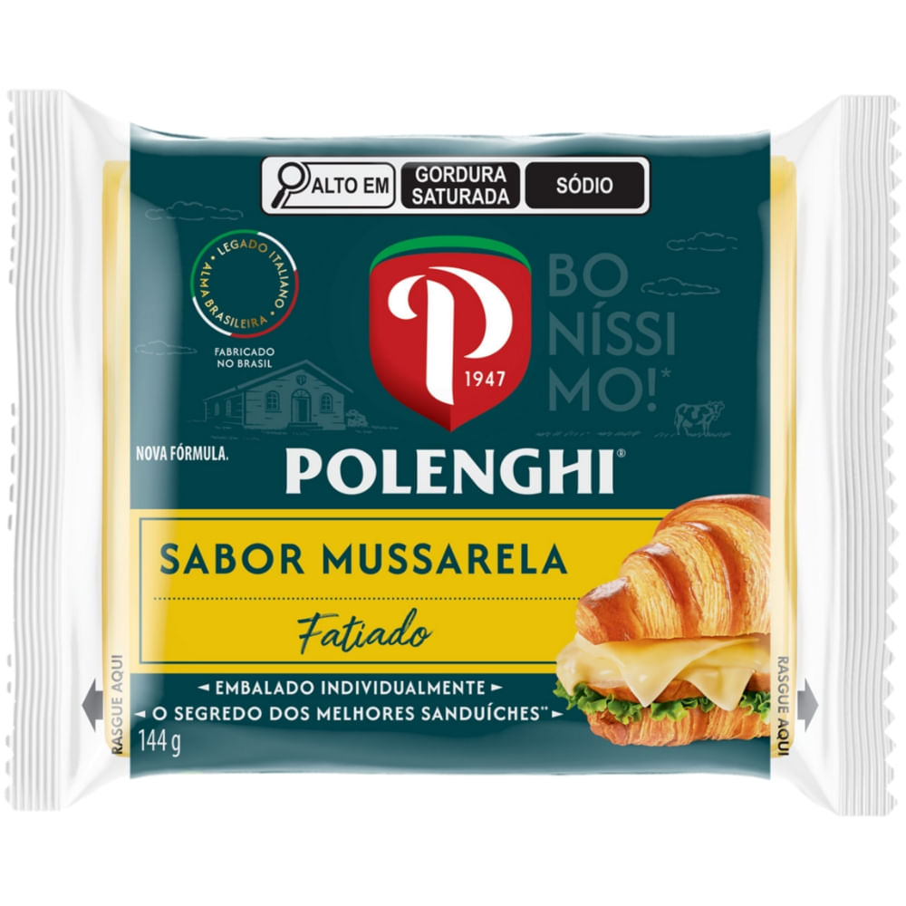Queijo Mussarela Polenghi Sand 144g