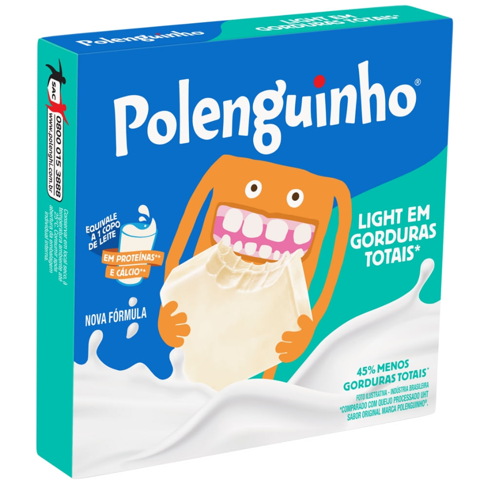 Queijo Processado Polenguinho 68g Light
